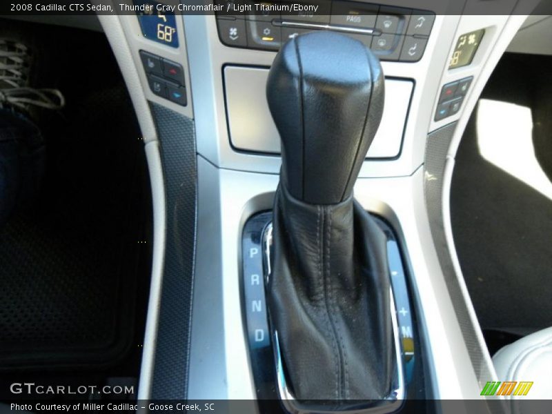 Thunder Gray Chromaflair / Light Titanium/Ebony 2008 Cadillac CTS Sedan