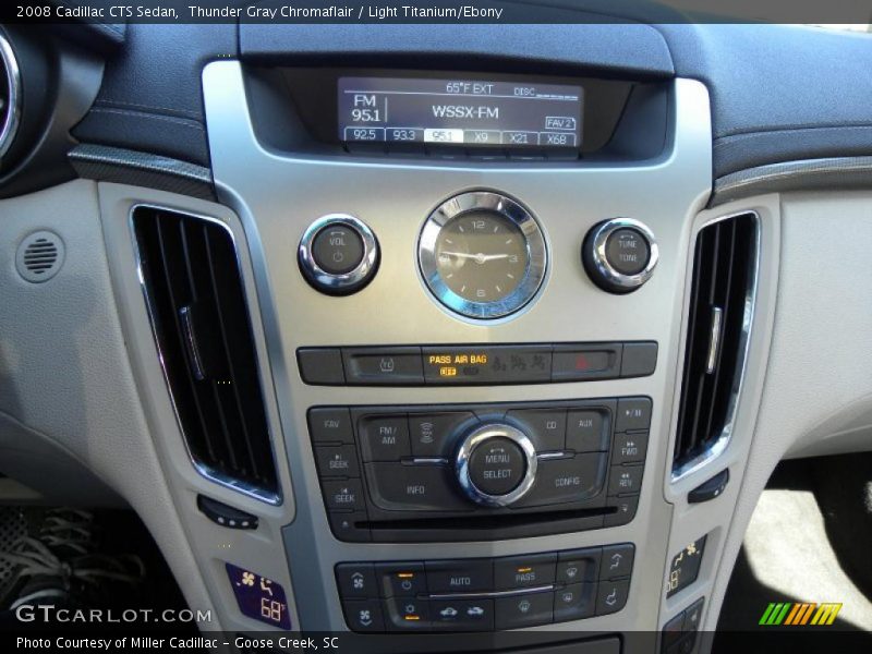 Thunder Gray Chromaflair / Light Titanium/Ebony 2008 Cadillac CTS Sedan