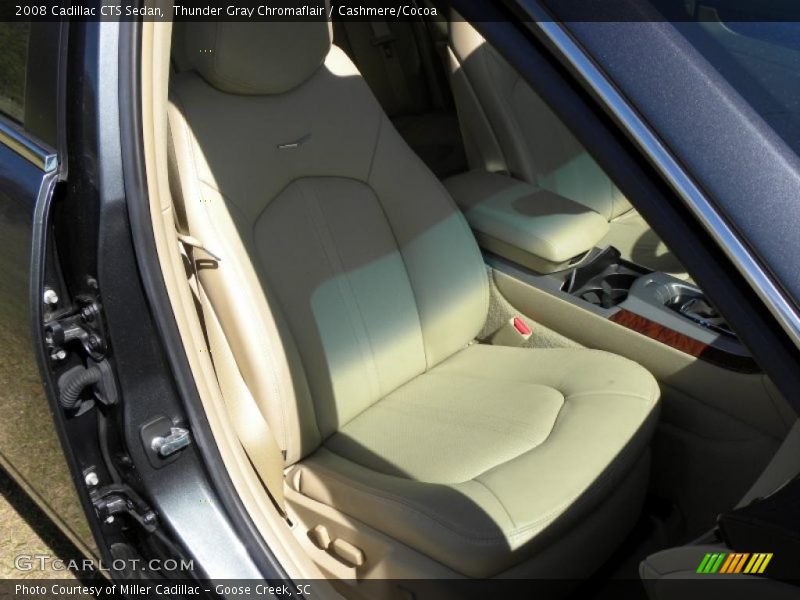 Thunder Gray Chromaflair / Cashmere/Cocoa 2008 Cadillac CTS Sedan