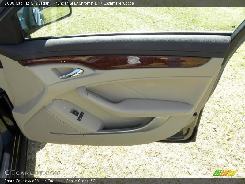 Thunder Gray Chromaflair / Cashmere/Cocoa 2008 Cadillac CTS Sedan