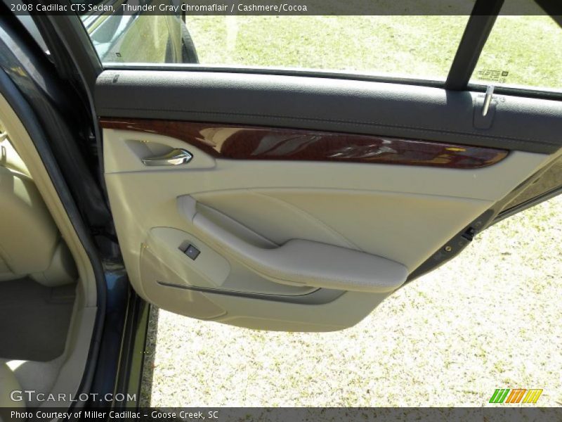 Thunder Gray Chromaflair / Cashmere/Cocoa 2008 Cadillac CTS Sedan