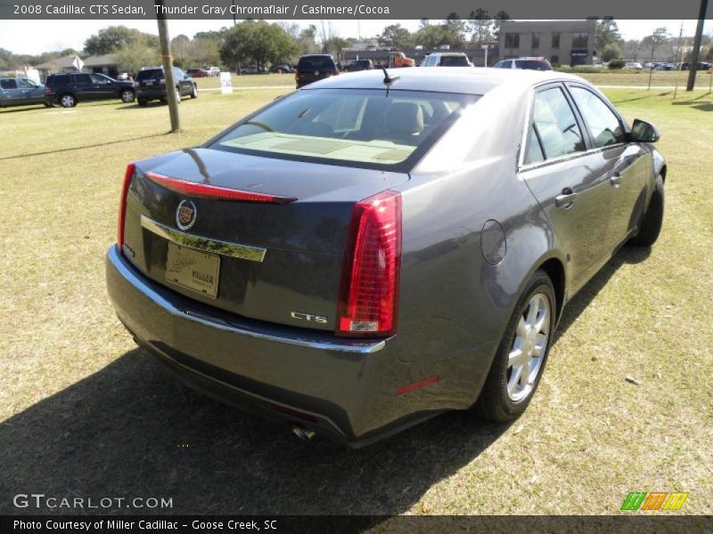 Thunder Gray Chromaflair / Cashmere/Cocoa 2008 Cadillac CTS Sedan