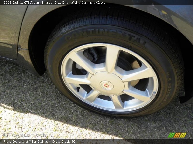 Thunder Gray Chromaflair / Cashmere/Cocoa 2008 Cadillac CTS Sedan