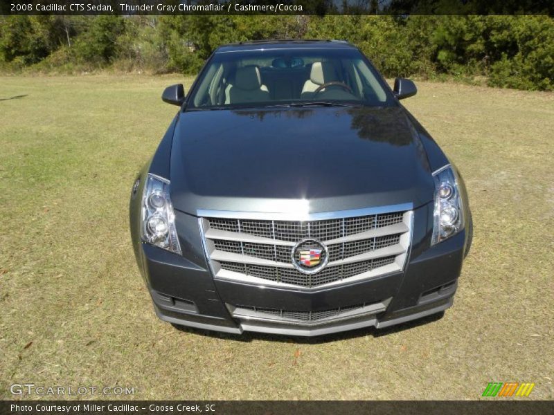 Thunder Gray Chromaflair / Cashmere/Cocoa 2008 Cadillac CTS Sedan