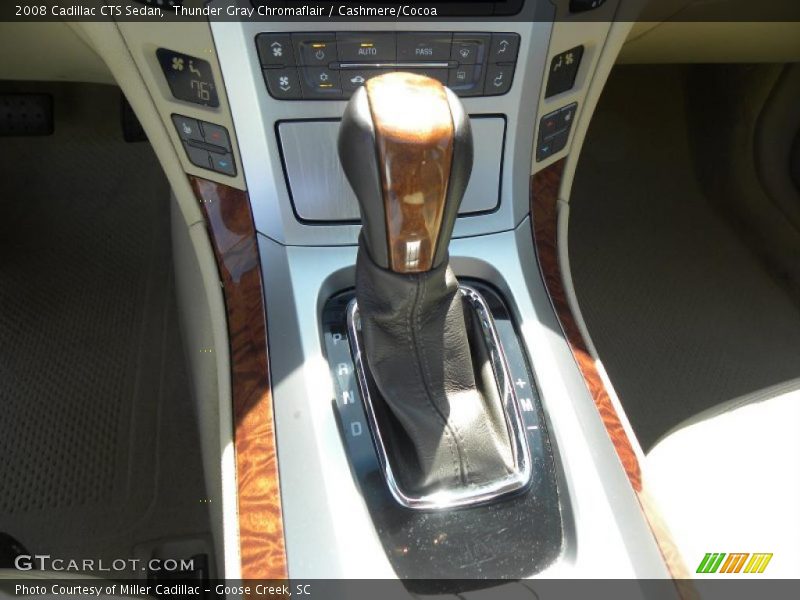 Thunder Gray Chromaflair / Cashmere/Cocoa 2008 Cadillac CTS Sedan