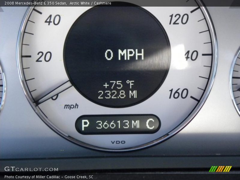 Arctic White / Cashmere 2008 Mercedes-Benz E 350 Sedan