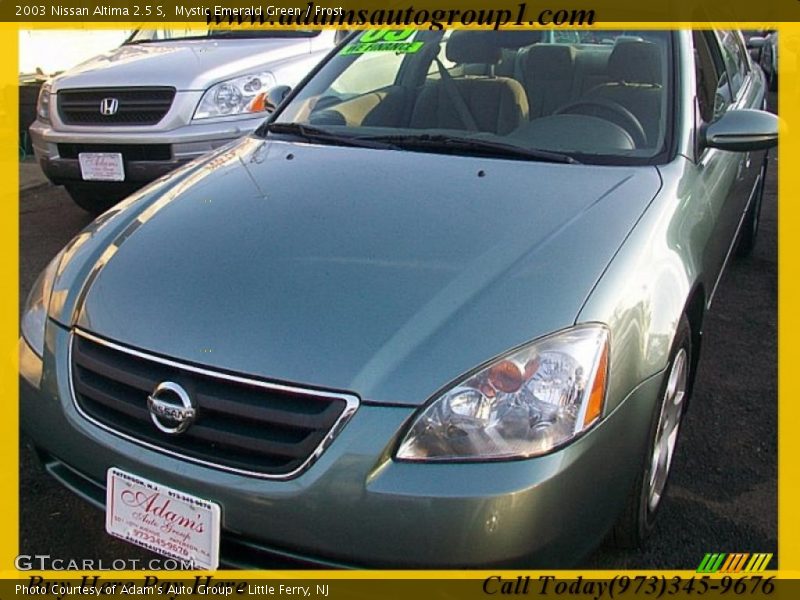 Mystic Emerald Green / Frost 2003 Nissan Altima 2.5 S