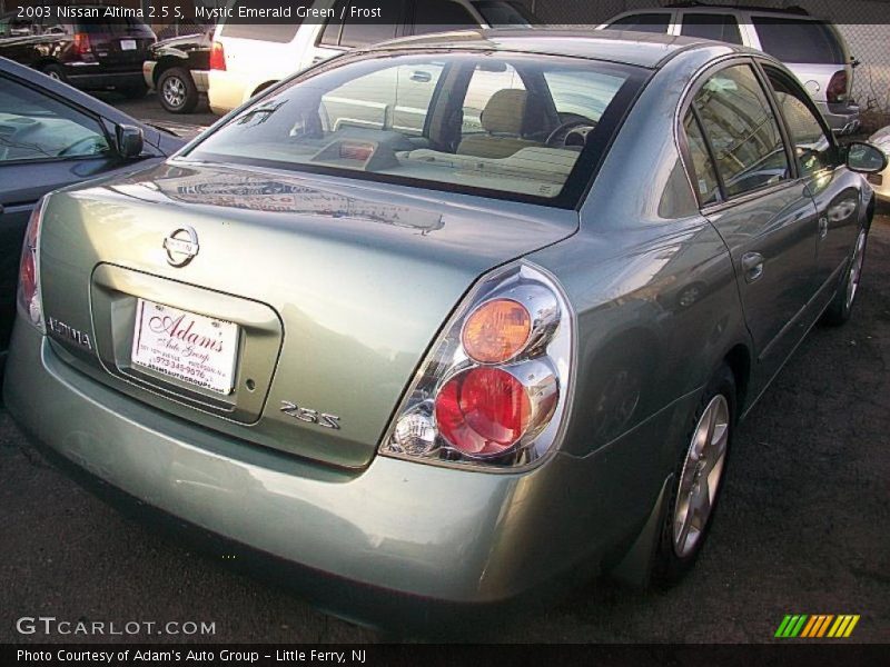Mystic Emerald Green / Frost 2003 Nissan Altima 2.5 S