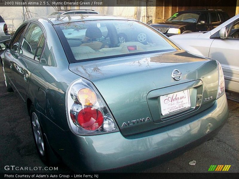 Mystic Emerald Green / Frost 2003 Nissan Altima 2.5 S