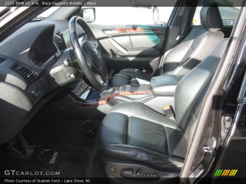 Black Sapphire Metallic / Black 2003 BMW X5 4.4i