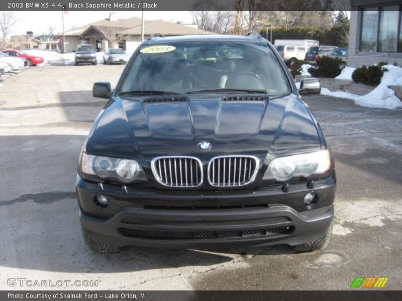 Black Sapphire Metallic / Black 2003 BMW X5 4.4i