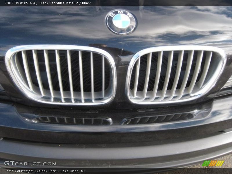 Black Sapphire Metallic / Black 2003 BMW X5 4.4i