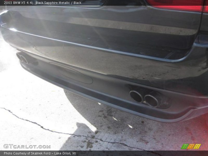 Black Sapphire Metallic / Black 2003 BMW X5 4.4i