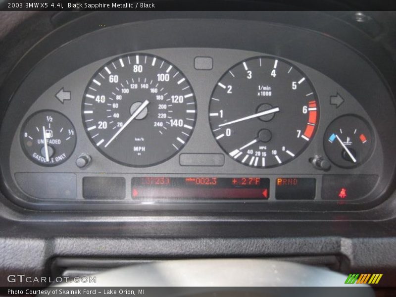 Black Sapphire Metallic / Black 2003 BMW X5 4.4i