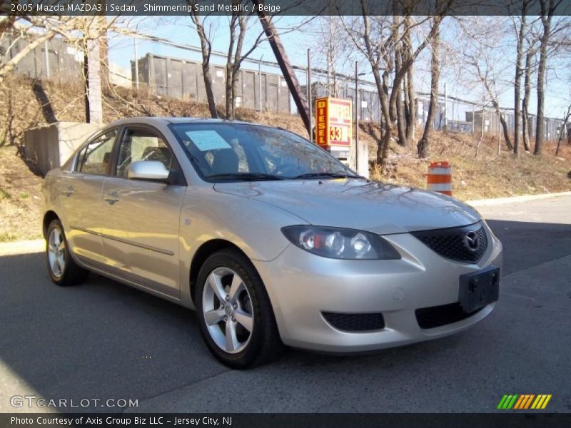 Shimmering Sand Metallic / Beige 2005 Mazda MAZDA3 i Sedan