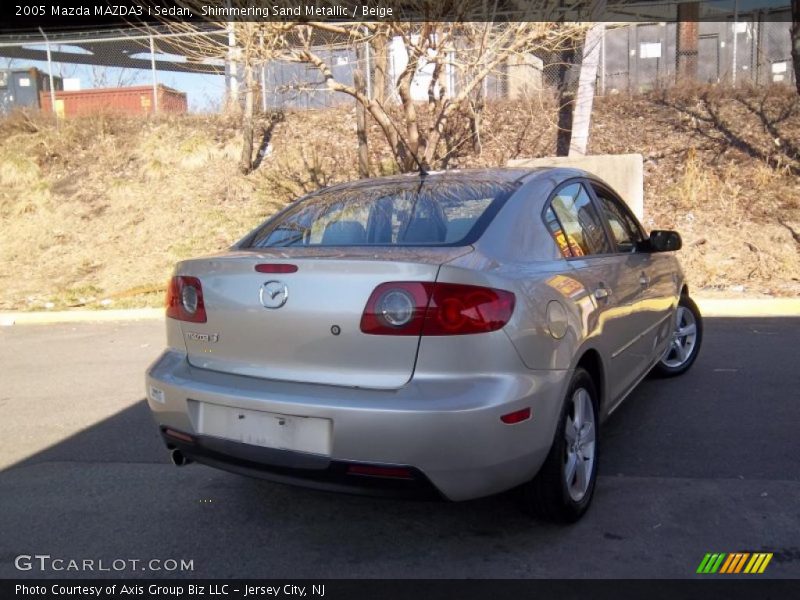 Shimmering Sand Metallic / Beige 2005 Mazda MAZDA3 i Sedan