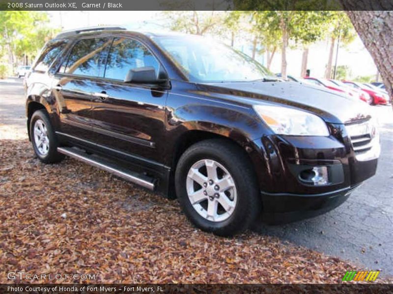 Garnet / Black 2008 Saturn Outlook XE