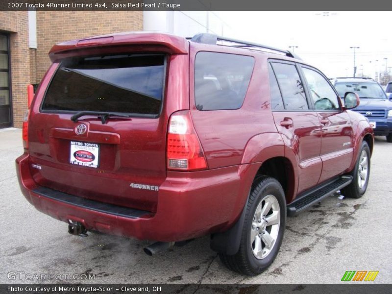 Salsa Red Pearl / Taupe 2007 Toyota 4Runner Limited 4x4