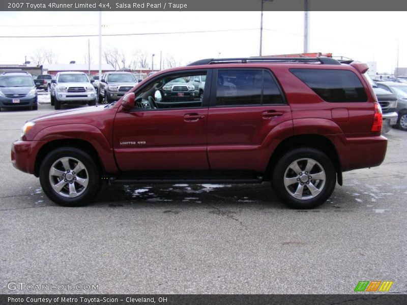 Salsa Red Pearl / Taupe 2007 Toyota 4Runner Limited 4x4