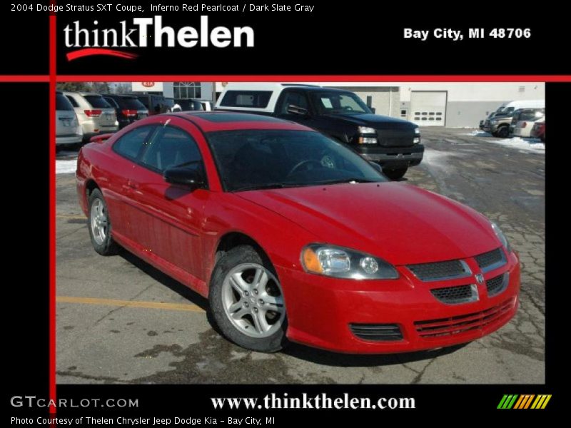 Inferno Red Pearlcoat / Dark Slate Gray 2004 Dodge Stratus SXT Coupe