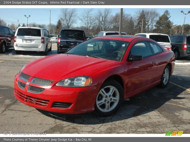 Inferno Red Pearlcoat / Dark Slate Gray 2004 Dodge Stratus SXT Coupe