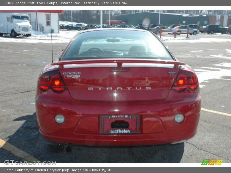 Inferno Red Pearlcoat / Dark Slate Gray 2004 Dodge Stratus SXT Coupe