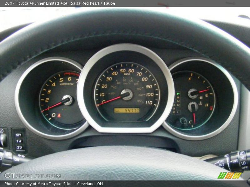Salsa Red Pearl / Taupe 2007 Toyota 4Runner Limited 4x4