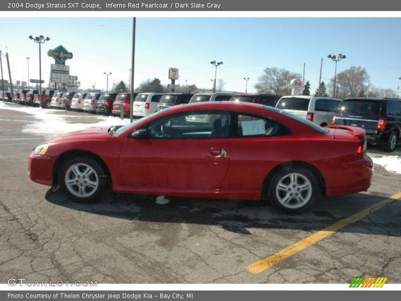 Inferno Red Pearlcoat / Dark Slate Gray 2004 Dodge Stratus SXT Coupe