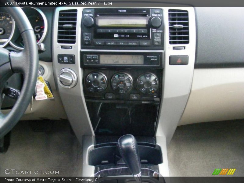 Salsa Red Pearl / Taupe 2007 Toyota 4Runner Limited 4x4