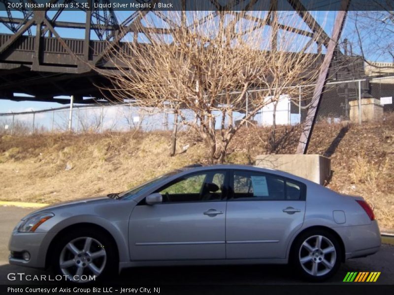 Liquid Silver Metallic / Black 2005 Nissan Maxima 3.5 SE