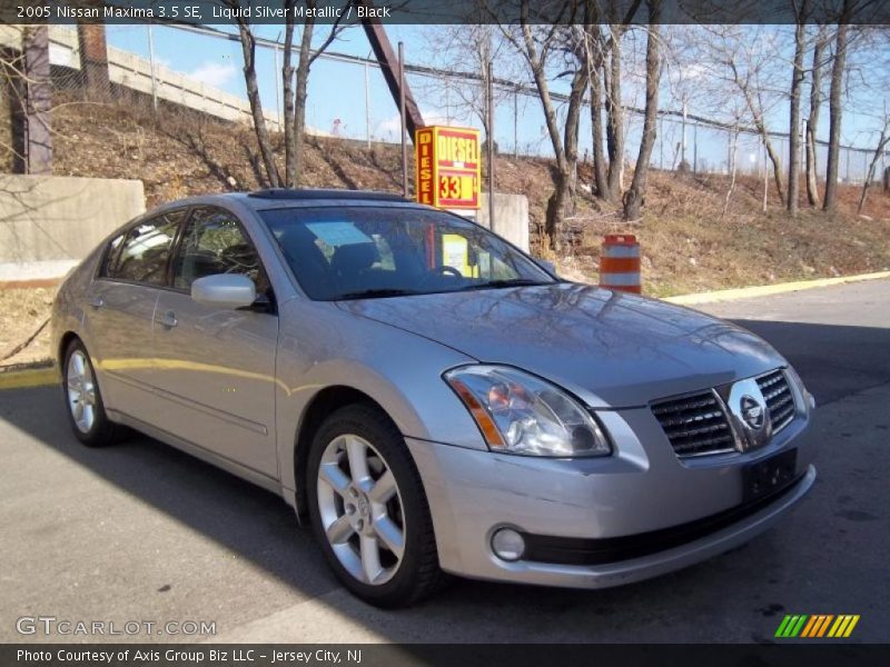 Liquid Silver Metallic / Black 2005 Nissan Maxima 3.5 SE