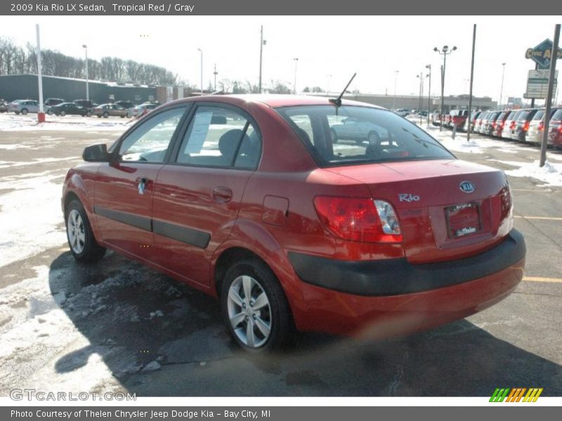Tropical Red / Gray 2009 Kia Rio LX Sedan