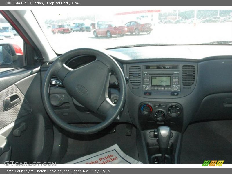 Tropical Red / Gray 2009 Kia Rio LX Sedan