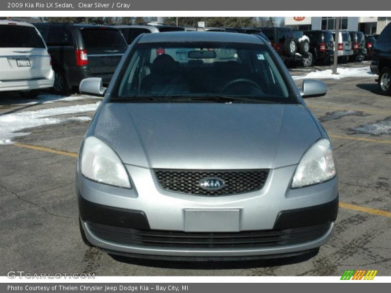 Clear Silver / Gray 2009 Kia Rio LX Sedan