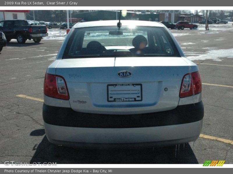 Clear Silver / Gray 2009 Kia Rio LX Sedan