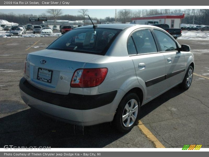 Clear Silver / Gray 2009 Kia Rio LX Sedan