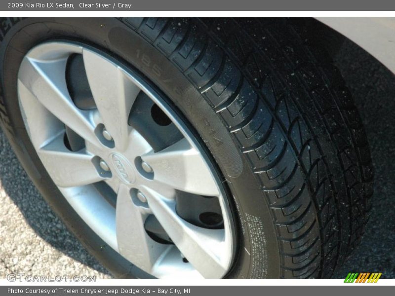 Clear Silver / Gray 2009 Kia Rio LX Sedan
