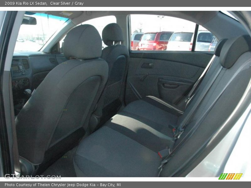 Clear Silver / Gray 2009 Kia Rio LX Sedan