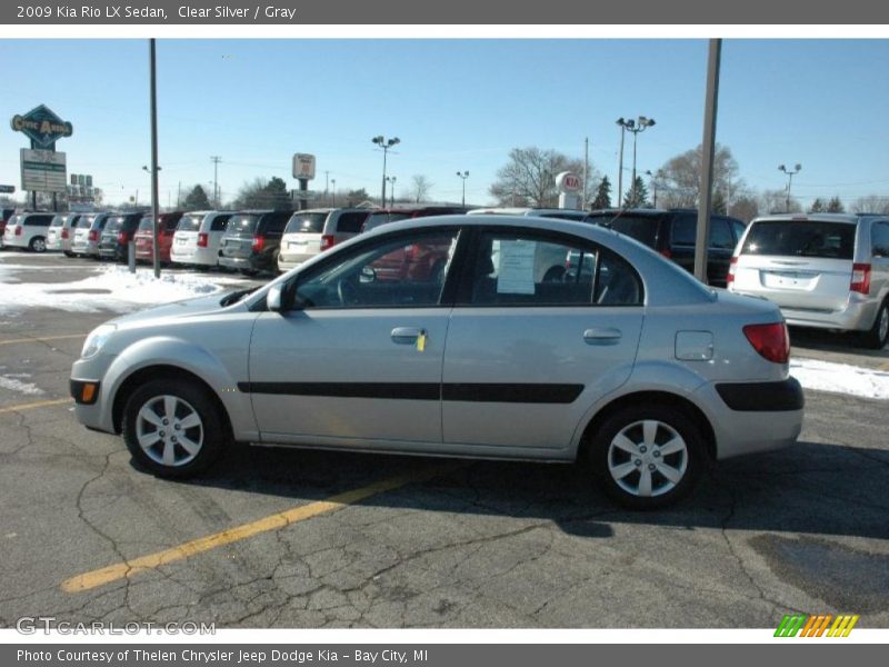 Clear Silver / Gray 2009 Kia Rio LX Sedan