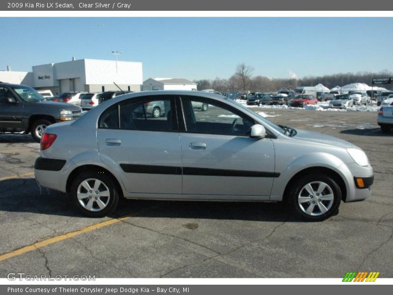 Clear Silver / Gray 2009 Kia Rio LX Sedan