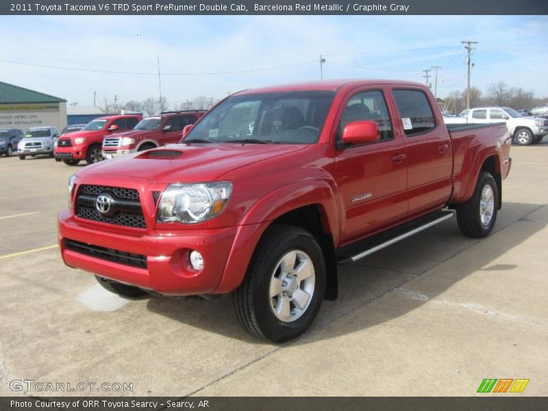 Front 3/4 View of 2011 Tacoma V6 TRD Sport PreRunner Double Cab