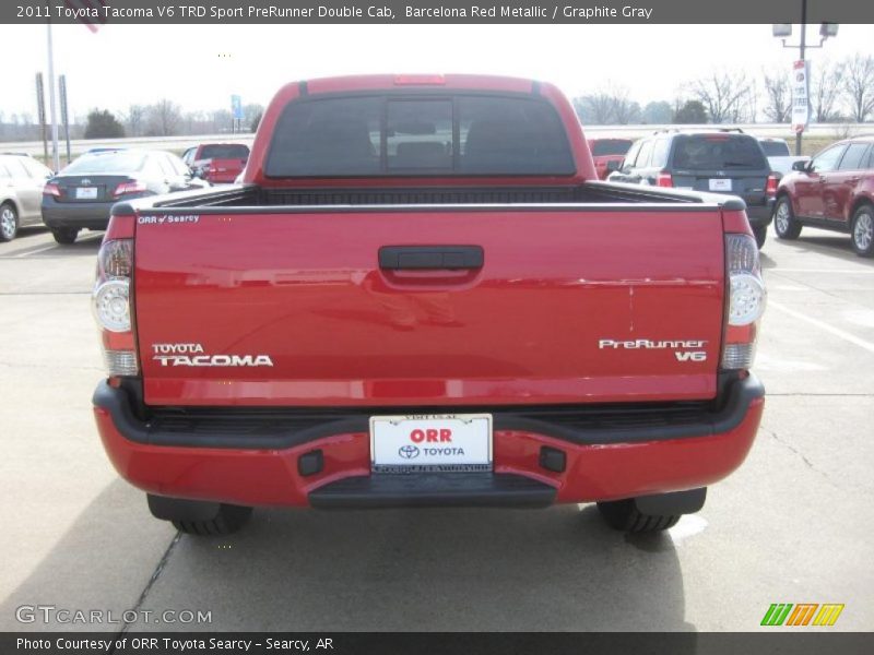Barcelona Red Metallic / Graphite Gray 2011 Toyota Tacoma V6 TRD Sport PreRunner Double Cab