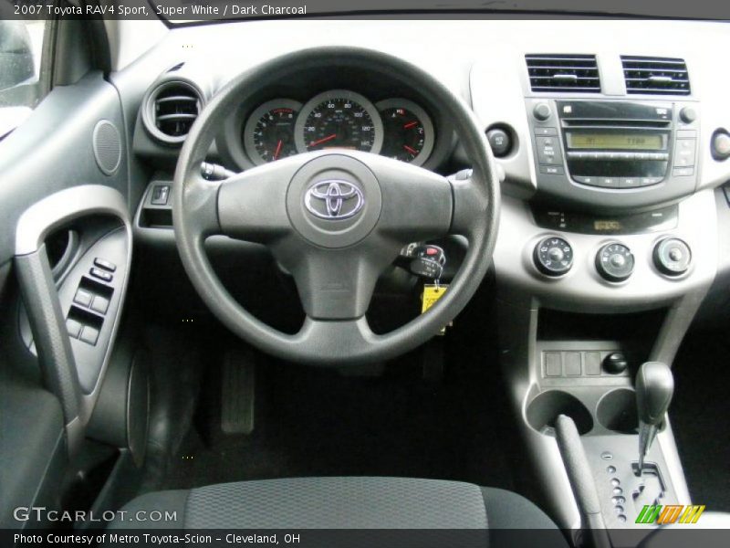 Super White / Dark Charcoal 2007 Toyota RAV4 Sport