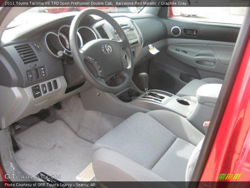  2011 Tacoma V6 TRD Sport PreRunner Double Cab Graphite Gray Interior