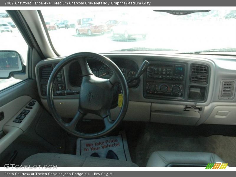 Medium Charcoal Gray Metallic / Graphite/Medium Gray 2002 Chevrolet Tahoe 4x4