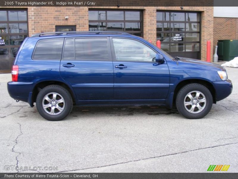 Indigo Ink Pearl / Gray 2005 Toyota Highlander V6