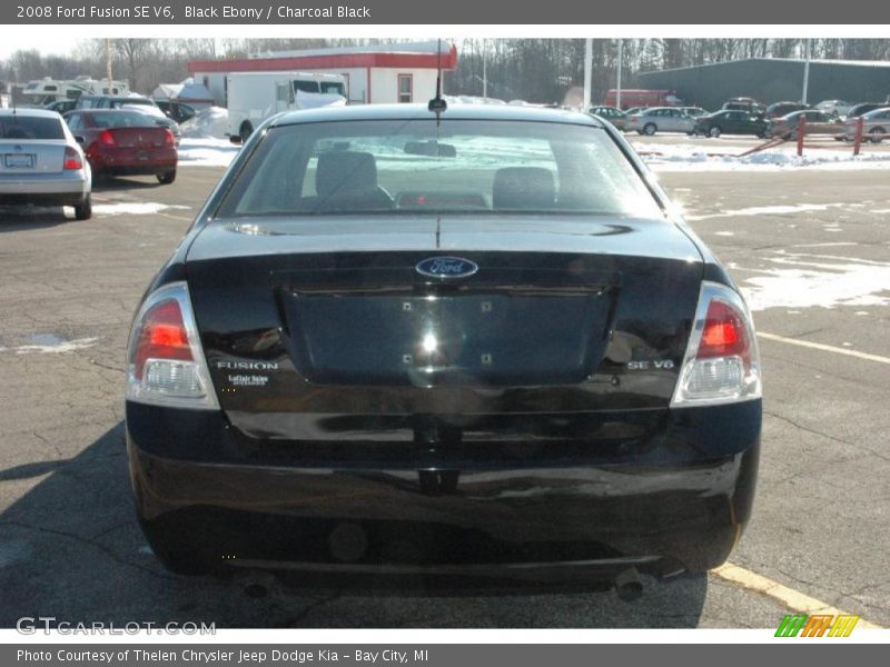 Black Ebony / Charcoal Black 2008 Ford Fusion SE V6