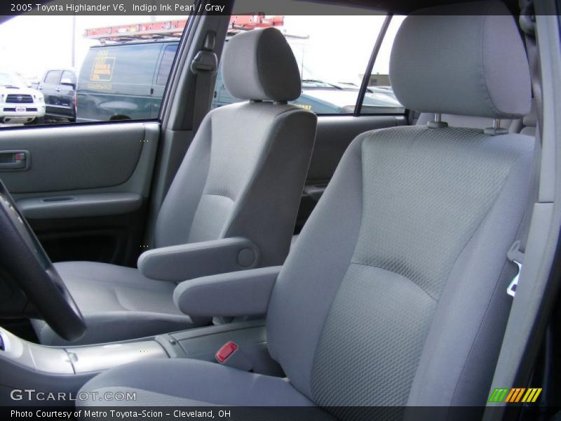 Indigo Ink Pearl / Gray 2005 Toyota Highlander V6