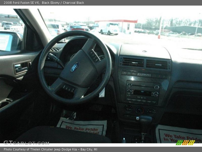 Black Ebony / Charcoal Black 2008 Ford Fusion SE V6