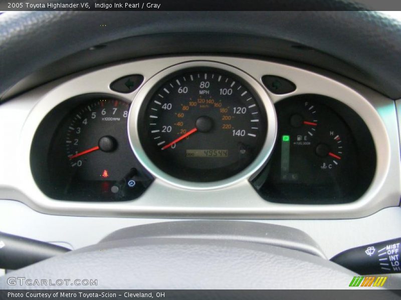 Indigo Ink Pearl / Gray 2005 Toyota Highlander V6